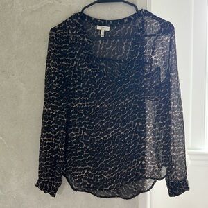 Size SMALL Joie animal print silk blouse